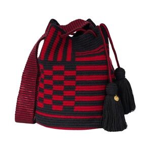 Wayuu Tribe Red and Black Shoulder Bag